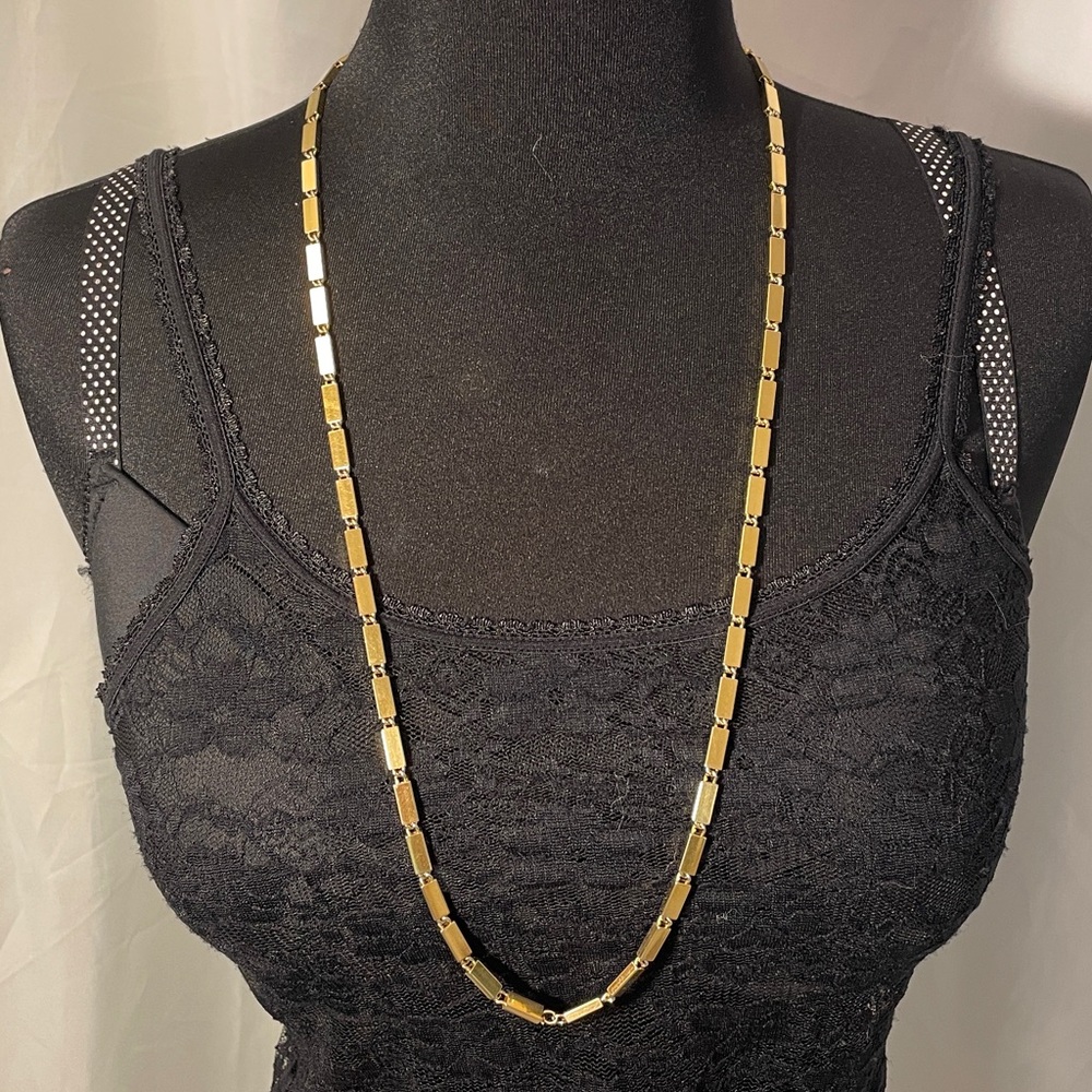 Monet VINTAGE 1970'S ERA GOLD TONE HEAVY LINK 32” CHAIN NECKLACE! - Picture 3 of 9
